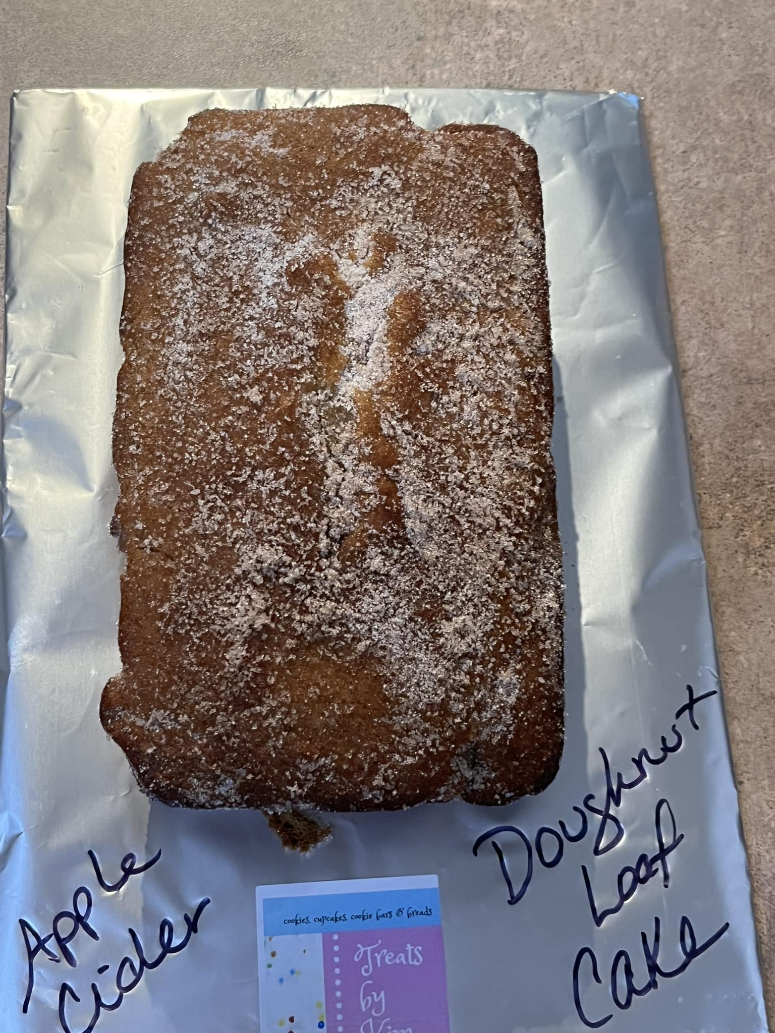 Apple Cider Doughnut Loaf Cake