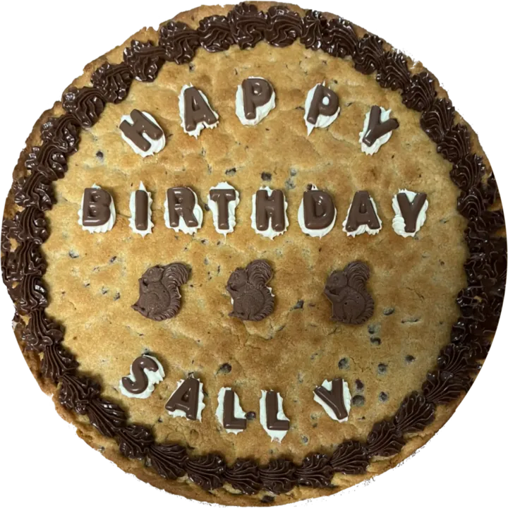 Chocolate chip cookie cake