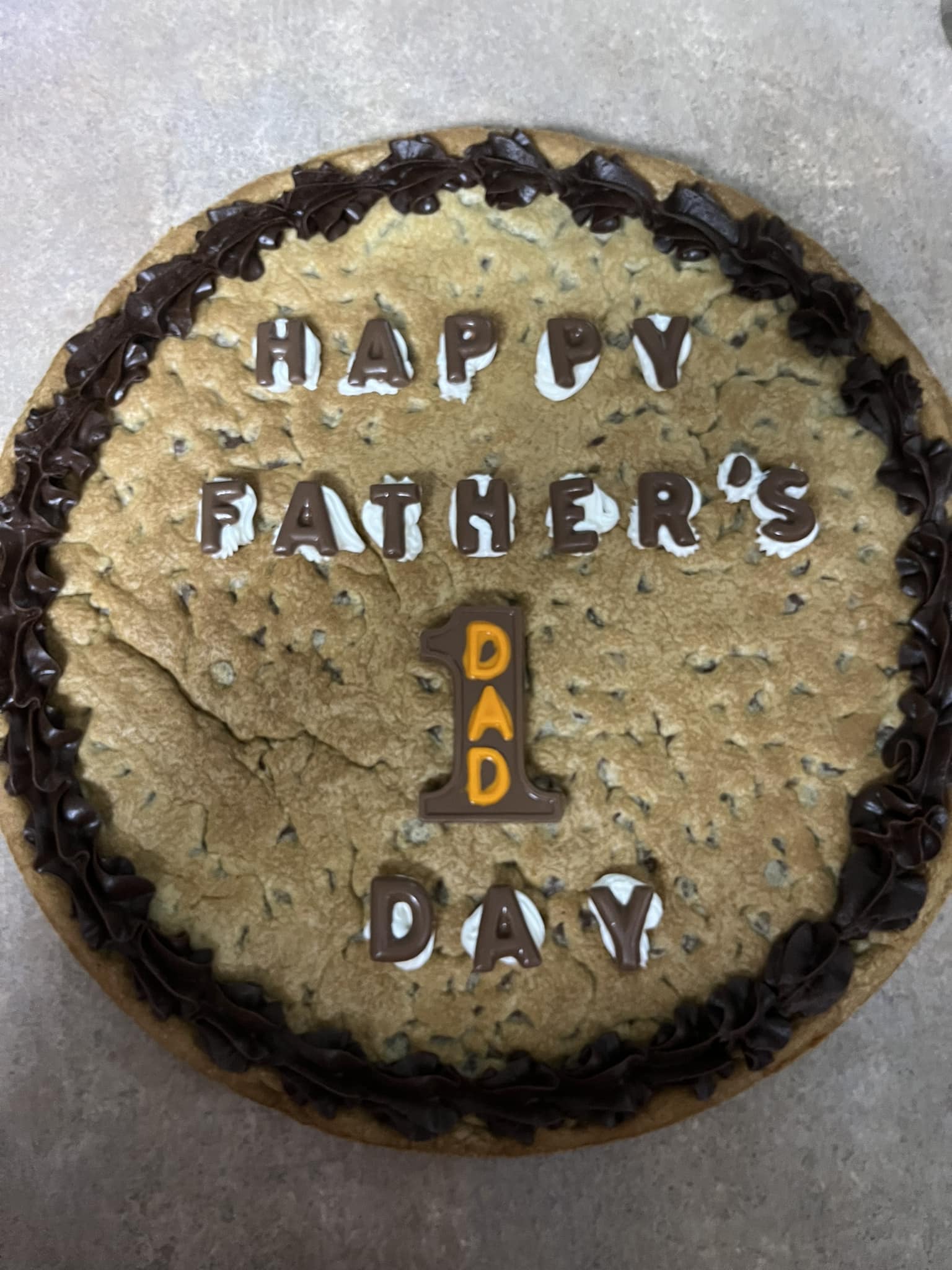 Father's Day cookie cake