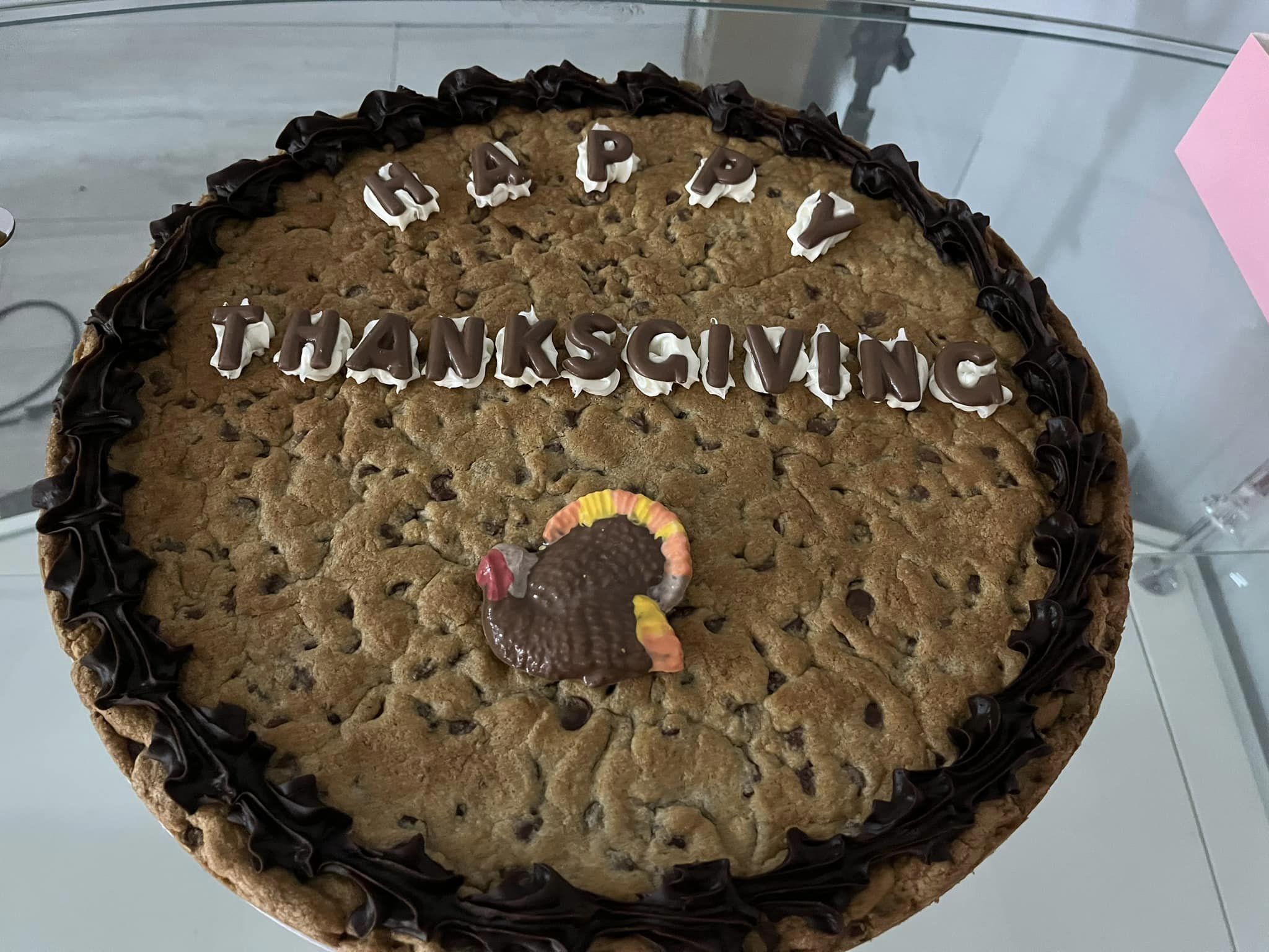 Thanksgiving cookie cake
